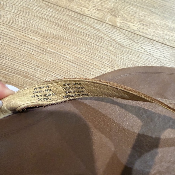 OluKai Hiona Leather Flip Flops – Women’s Size 8 - Picture 3 of 4